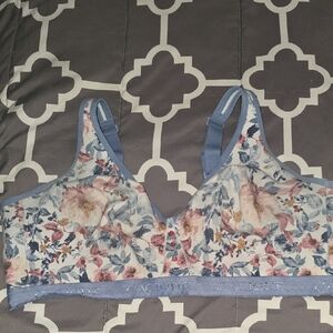 Cacique Blue Floral Women's Bra